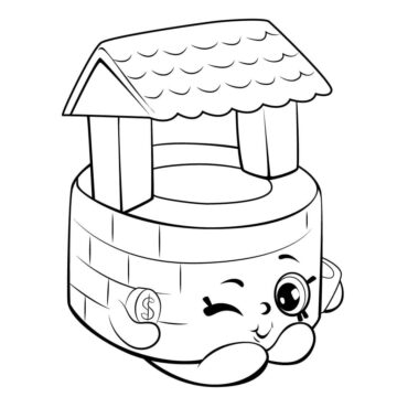 Dibujo de Penny Deseando Bien Shopkin para Colorear