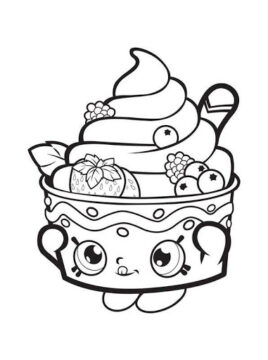Dibujo de Yo Chi Shopkin para Colorear