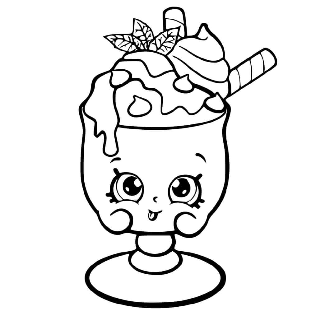 Dibujo de Choc Mint Charlie Shopkin para Colorear