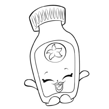 Dibujo de Vicki Vanilla Shopkin para Colorear