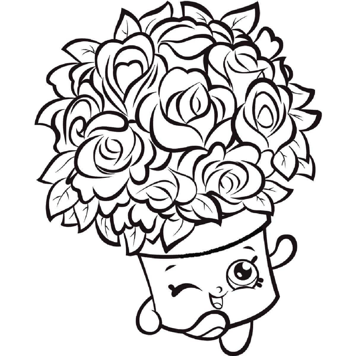 Dibujo de Betty Ramo Shopkin para Colorear