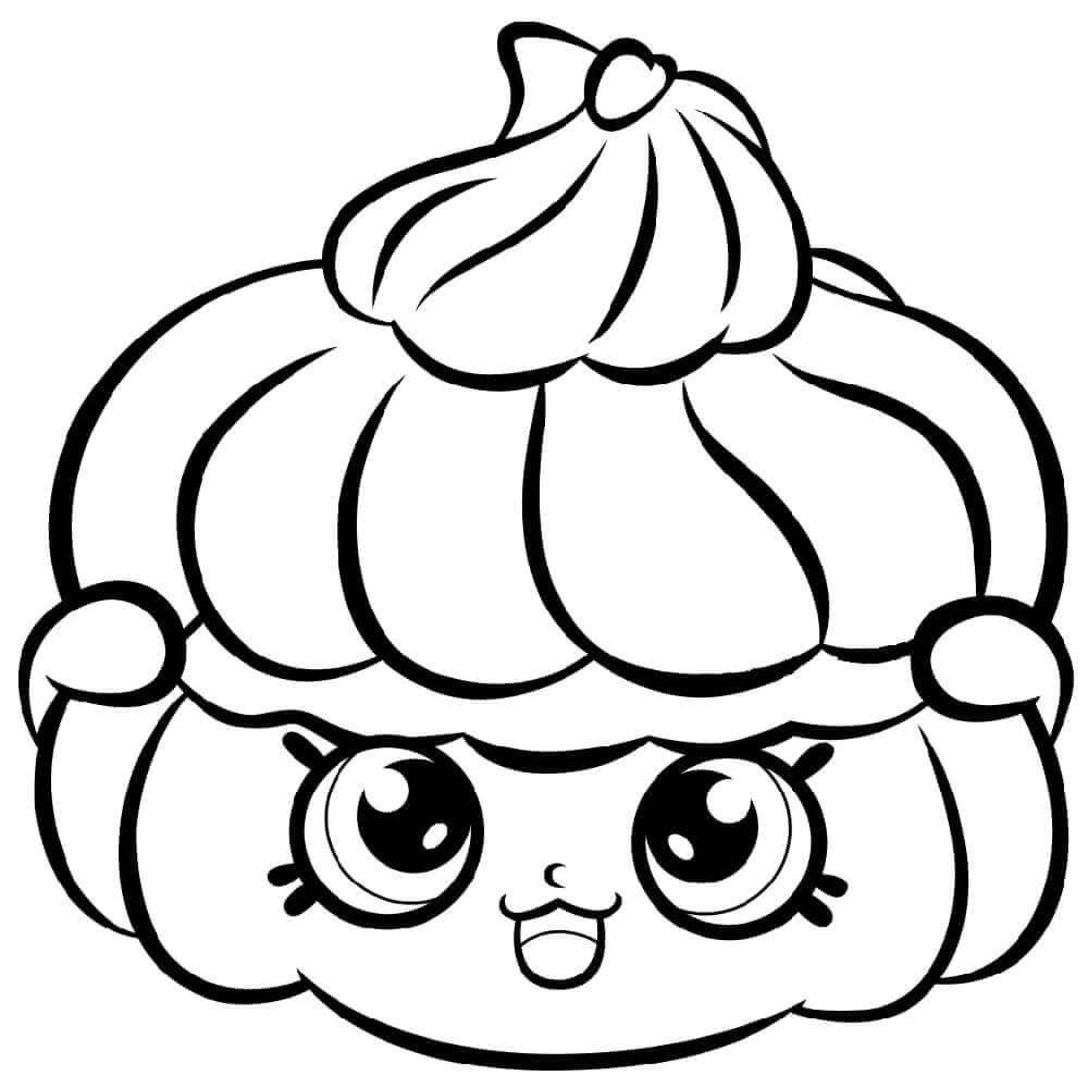 Dibujo de Bitzy Biscuit Shopkin para Colorear