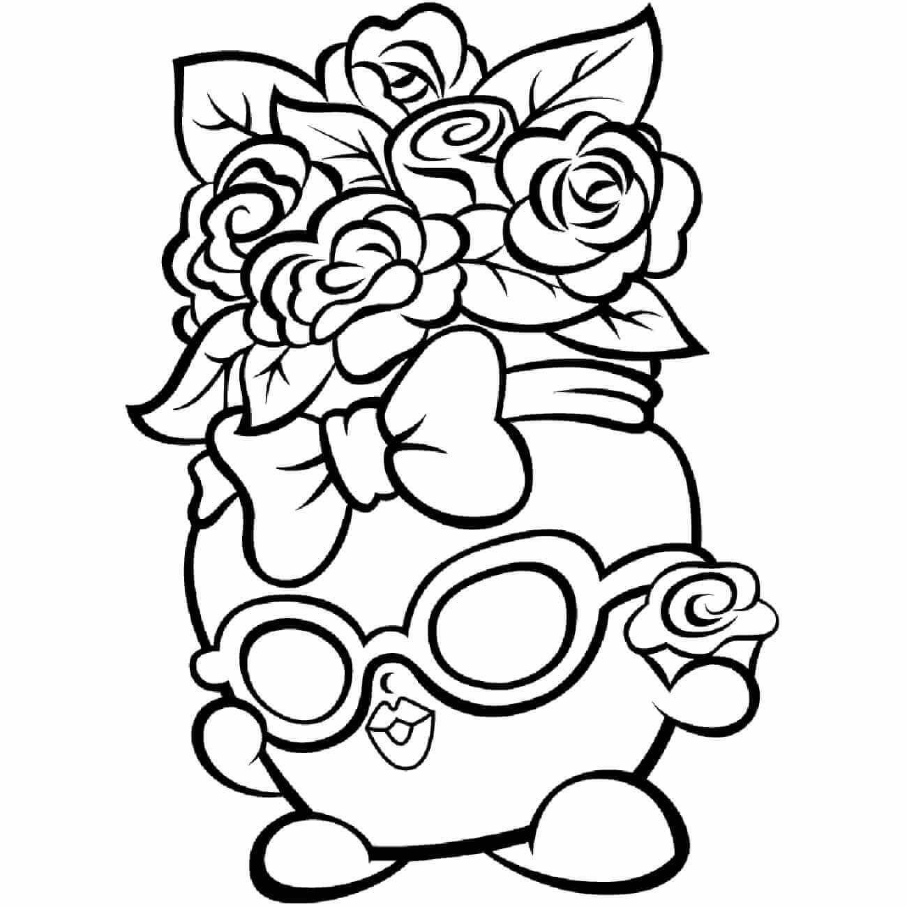Dibujo de Phillippa Flores Shopkin para Colorear