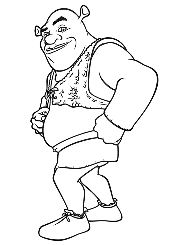 Dibujo de El Shrek para Colorear