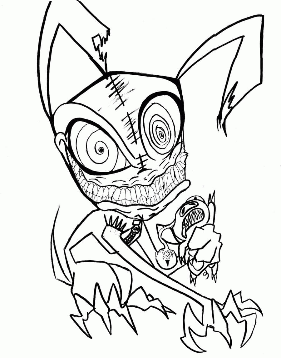 Dibujo de Criatura Espeluznante para Colorear