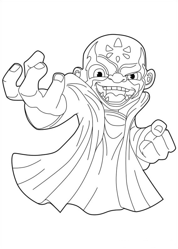 Dibujo de Caos de Skylanders para Colorear
