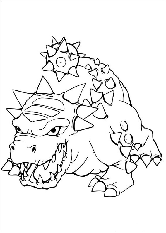 Dibujo de Golpe en Skylanders para Colorear