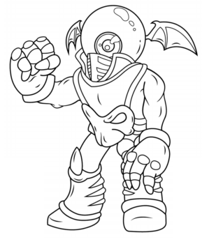 Dibujo de Ojo Pelea Skylanders para Colorear