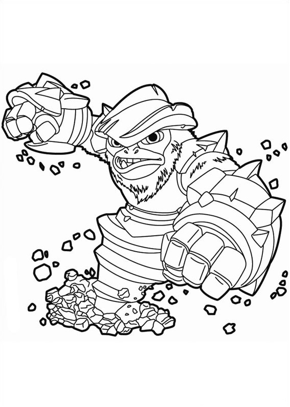 Dibujo de Parrilla Drilla para Colorear