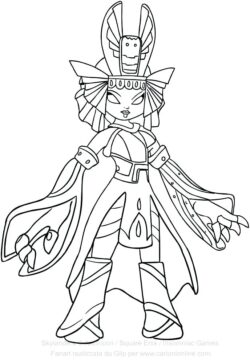 Dibujo de Reina Dorada para Colorear