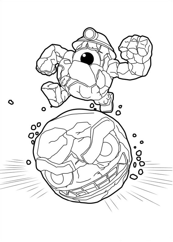 Dibujo de Rocoso Rodar para Colorear