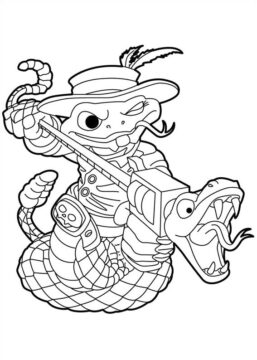 Dibujo de Sonajero Shake Skylanders para Colorear