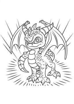 Dibujo de Spyro en Skylanders para Colorear