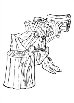 Dibujo de Tocon Aplastar para Colorear