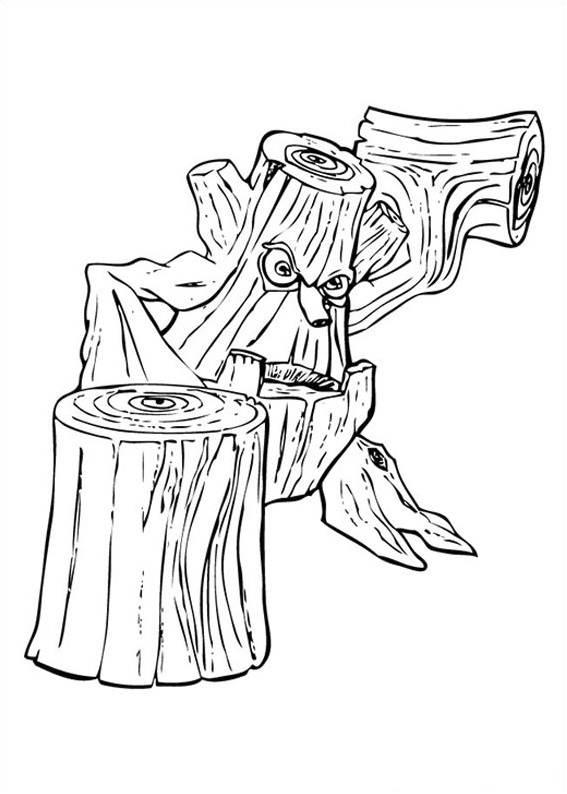 Dibujo de Tocon Aplastar para Colorear