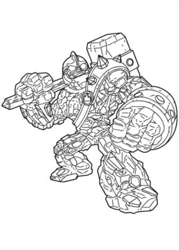 Dibujo de Trituradora de Skylanders para Colorear