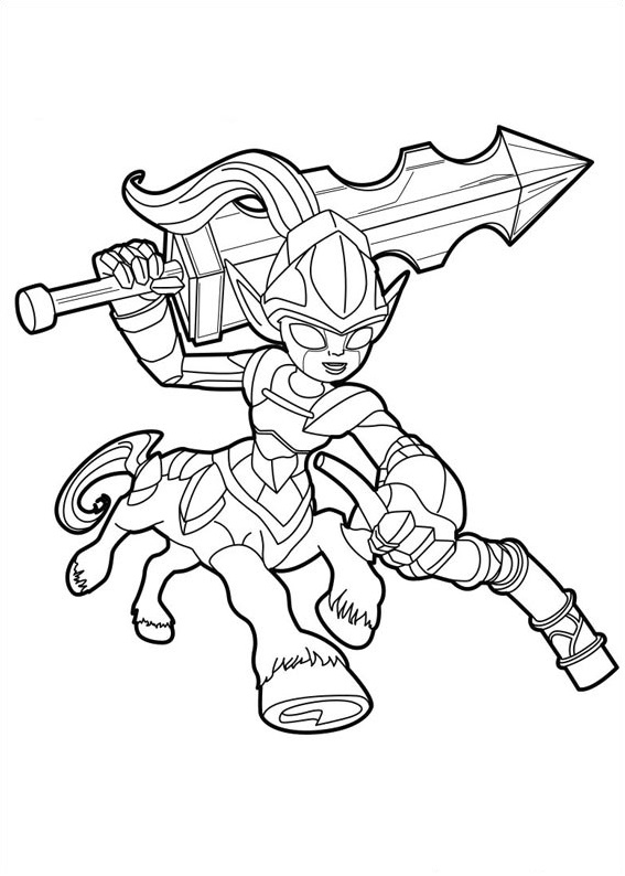 Dibujo de Yegua Caballero para Colorear