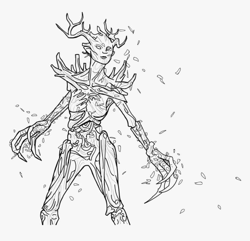 Dibujo de Skyrim para Colorear