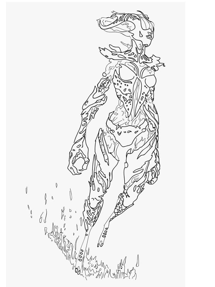 Dibujo de Fuerte Skyrim para Colorear