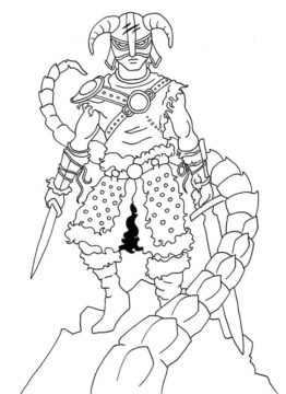 Dibujo de Montruo Skyrim para Colorear