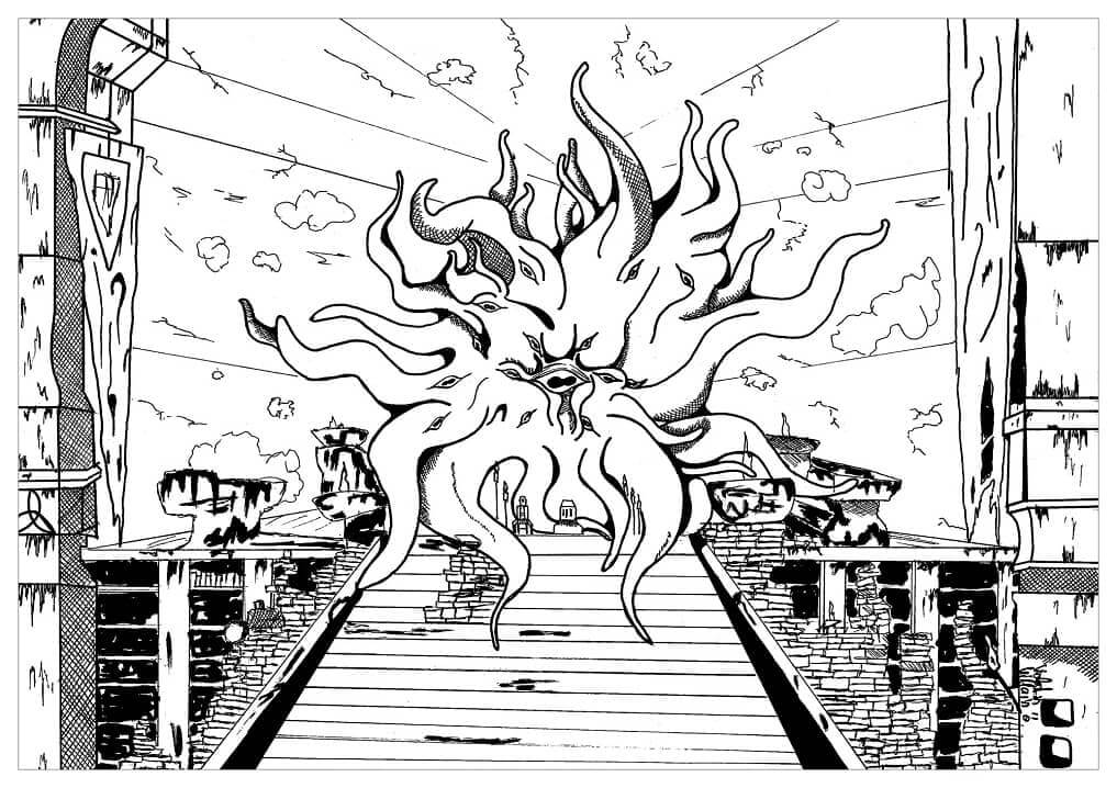 Dibujo de Skyrim Fresco para Colorear