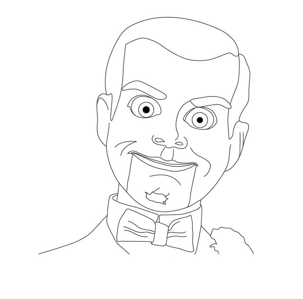 Dibujo de Cara Slappy para Colorear