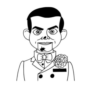 Dibujo de Slappy Simple para Colorear