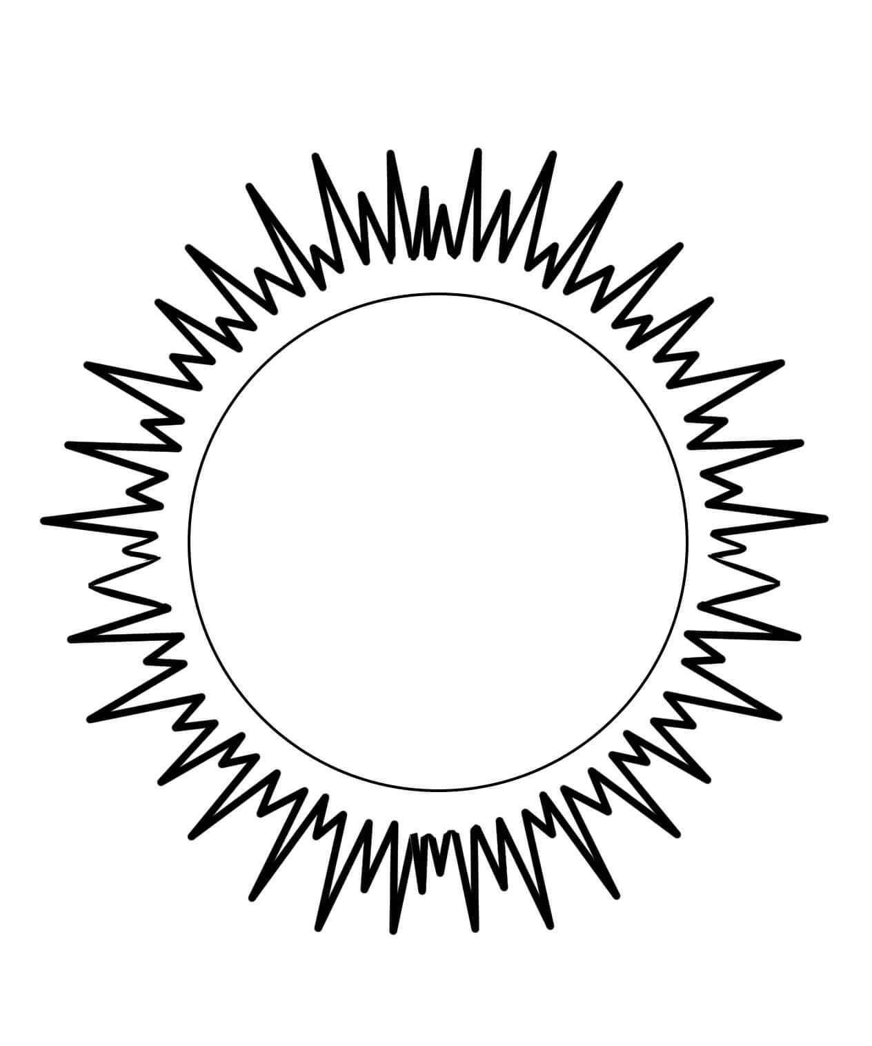 Dibujo de Sol Libre Idea para Colorear
