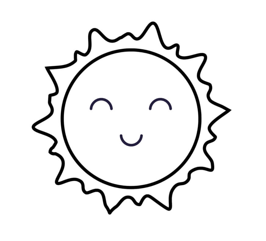Dibujo de Sol Libre para Colorear
