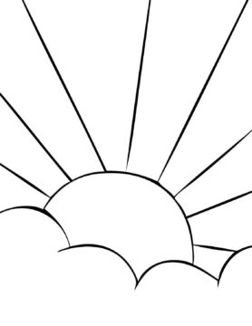 Dibujo de Sol Perfecto para Colorear