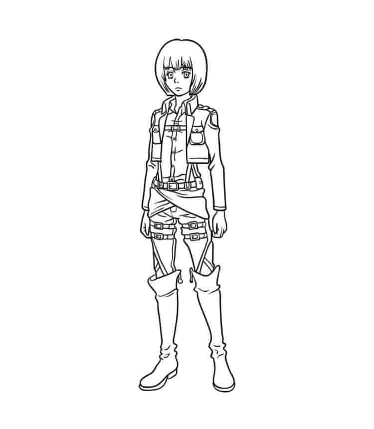 Dibujo de Soldado Animado para Colorear