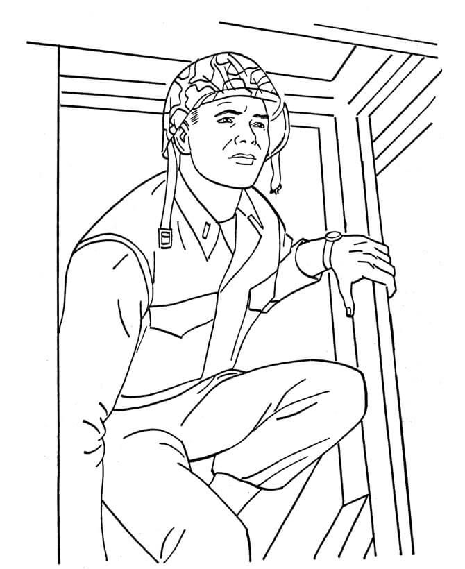 Dibujo de Soldado Perfecto para Colorear