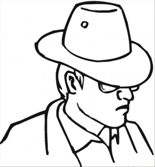 Dibujo de Hombre Llevando Hombre para Colorear