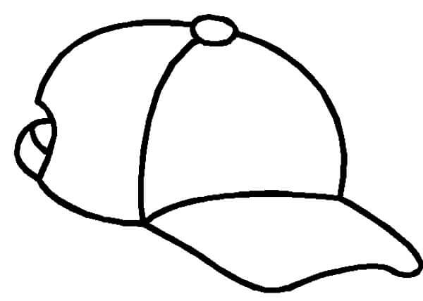 Dibujo de Mi Sombrero Diario para Colorear