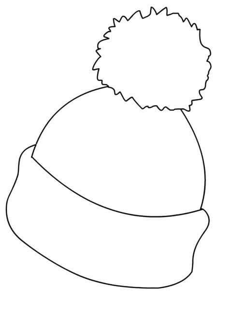 Dibujo de Sombrero de Peregrino para Colorear