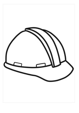 Dibujo de Sombrero de Trabajo para Colorear
