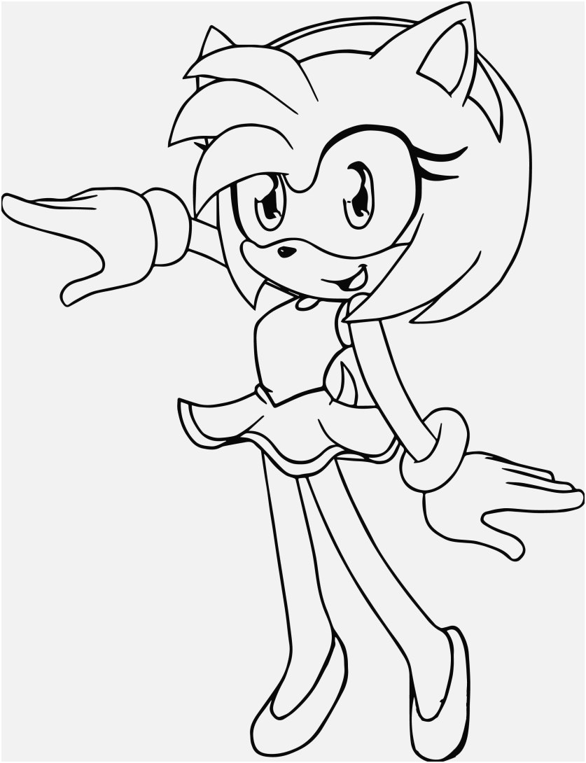 Dibujo de Encantadora Amy Rose para Colorear