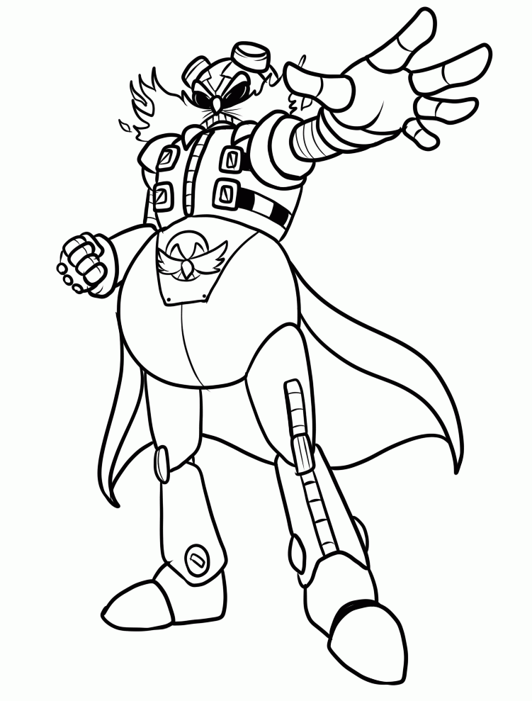 Dibujo de Médico Malvado Eggman para Colorear