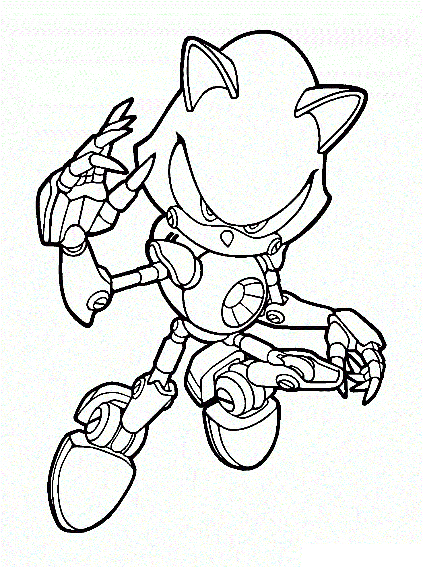 Dibujo de Metal Sonic para Colorear