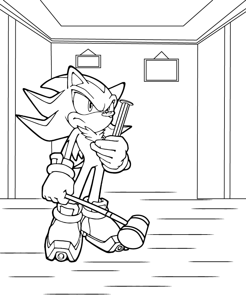 Dibujo de Angry Shadow Coloring Page para Colorear