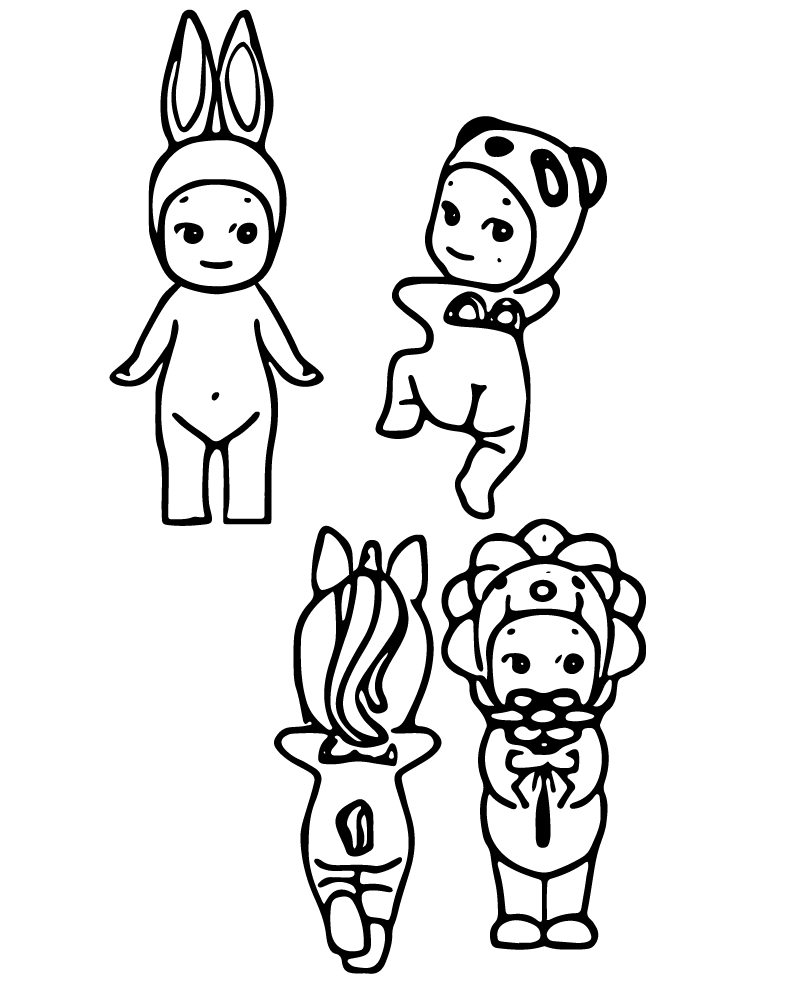 Dibujo de Sonny ángel Animal Series Coloring Page para Colorear