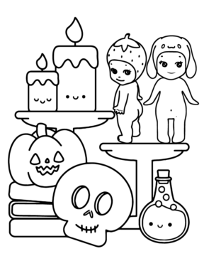 Dibujo de Sonny ángel Halloween Series Coloring Page para Colorear