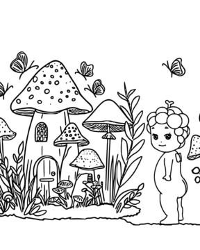 Dibujo de Sonny ángel In Nature Coloring Page para Colorear