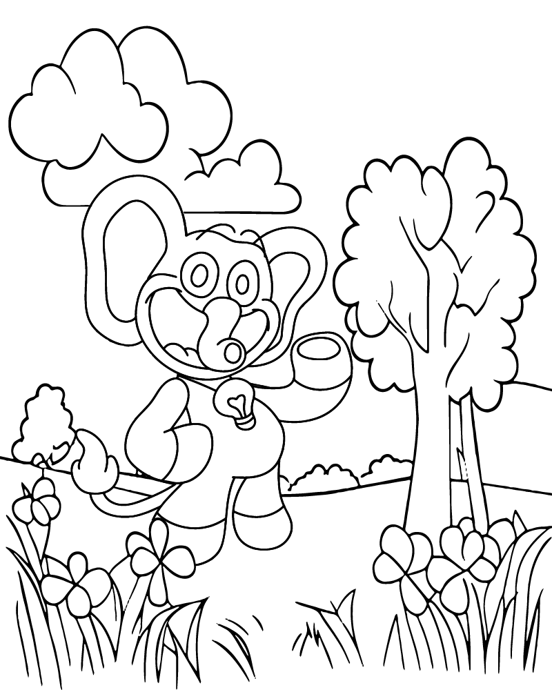 Dibujo de Bubba Bubbaphant Coloring Page para Colorear