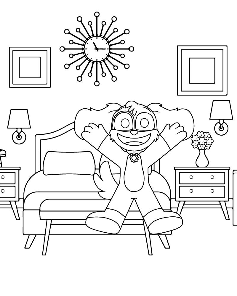 Dibujo de Dogday Inside The Room Coloring Page para Colorear