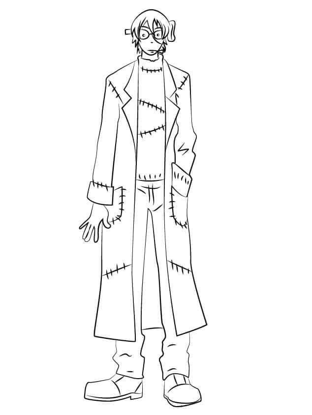Dibujo de Franken Stein de Soul Eater para Colorear
