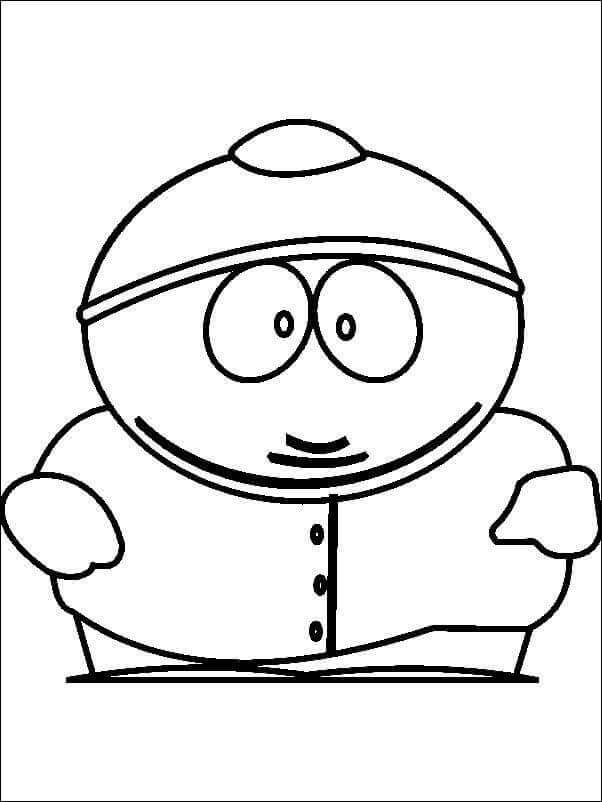 Dibujo de Eric Cartman de South Park para Colorear