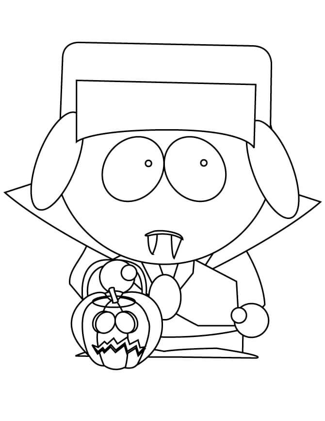 Dibujo de Halloween de South Park para Colorear