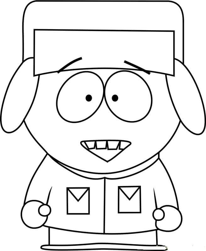 Dibujo de Kyle Broflovski de South Park para Colorear
