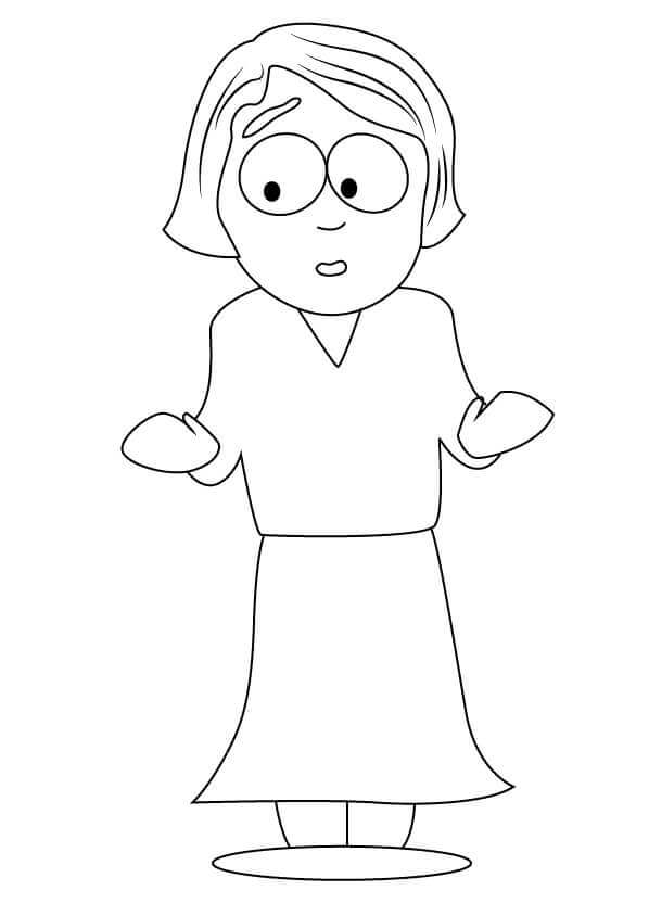 Dibujo de Linda Stotch de South Park para Colorear